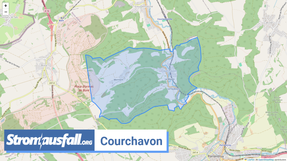 stromausfall ch gemeinde courchavon