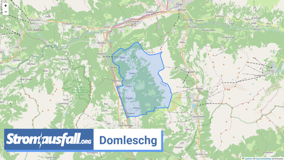 stromausfall ch gemeinde domleschg