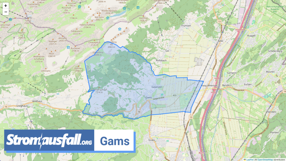 stromausfall ch gemeinde gams