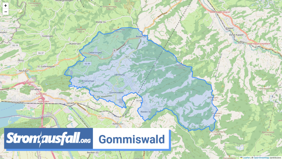 stromausfall ch gemeinde gommiswald