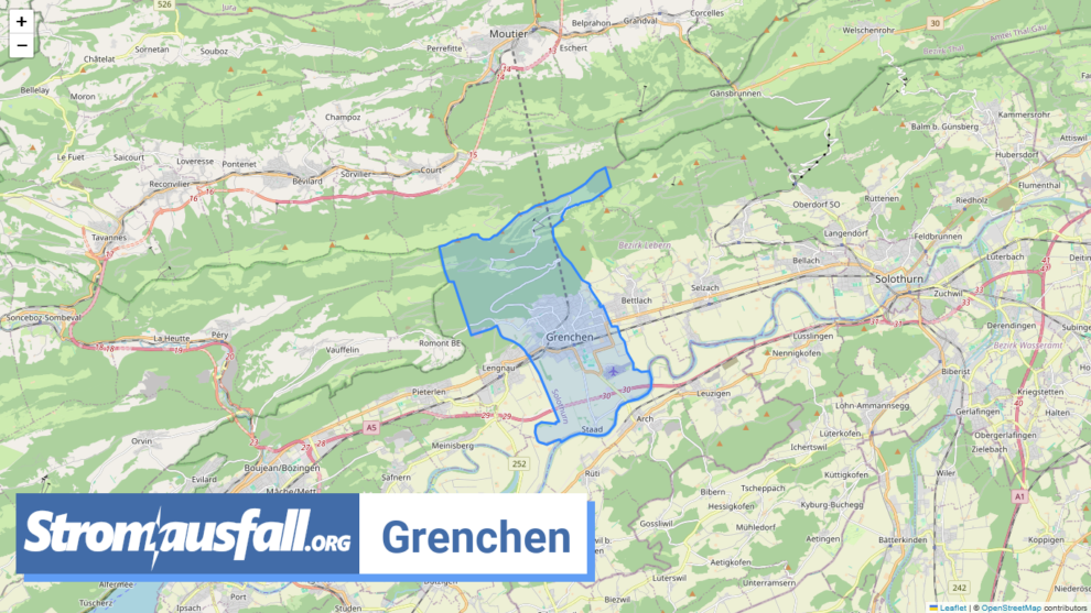 stromausfall ch gemeinde grenchen