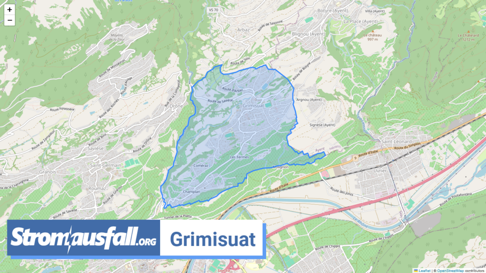 stromausfall ch gemeinde grimisuat