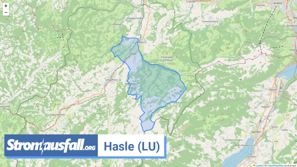 stromausfall ch gemeinde hasle lu