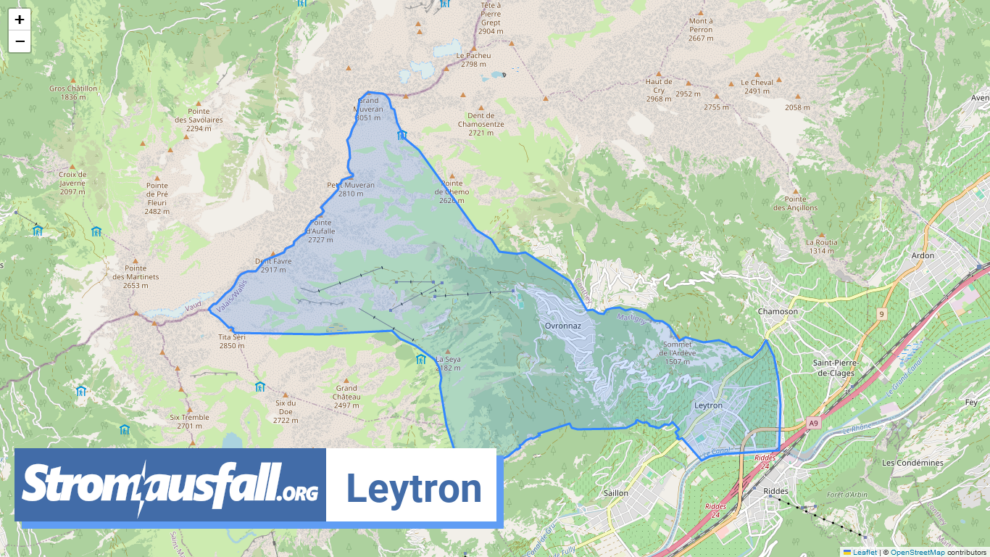 stromausfall ch gemeinde leytron