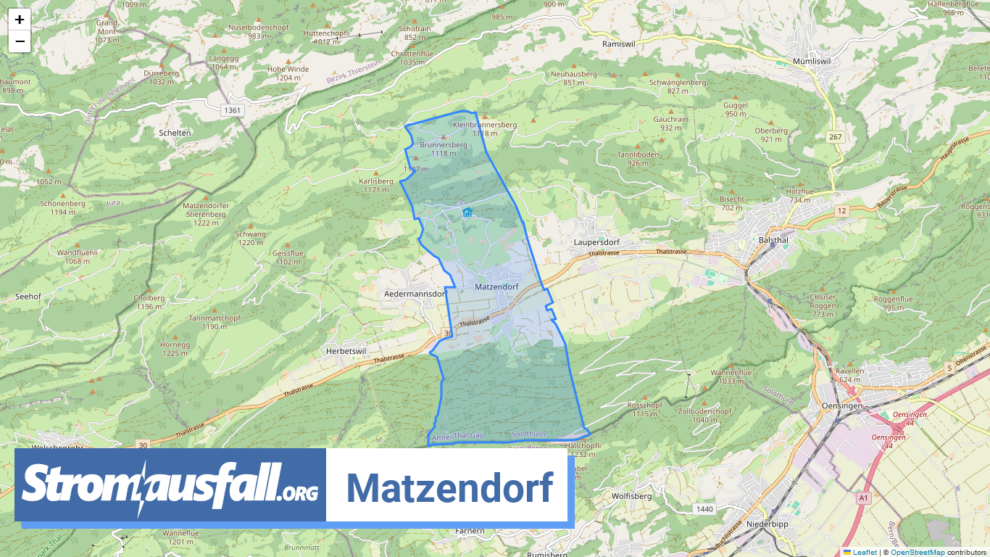 stromausfall ch gemeinde matzendorf