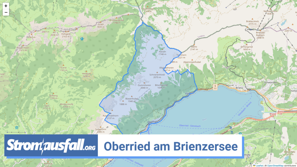 stromausfall ch gemeinde oberried am brienzersee