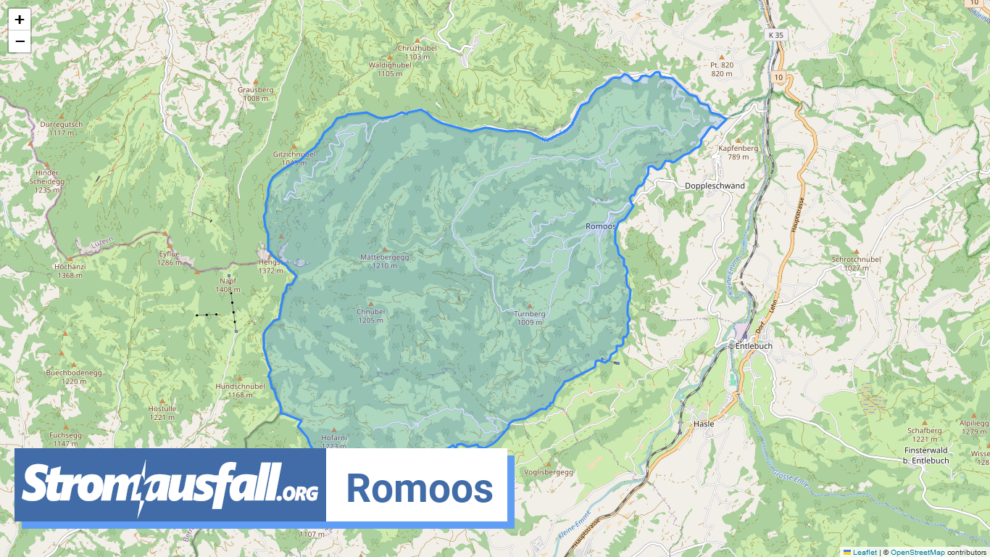 stromausfall ch gemeinde romoos