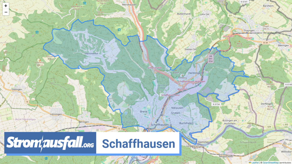 stromausfall ch gemeinde schaffhausen