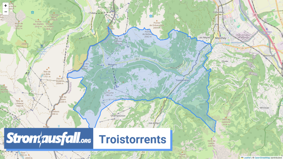 stromausfall ch gemeinde troistorrents