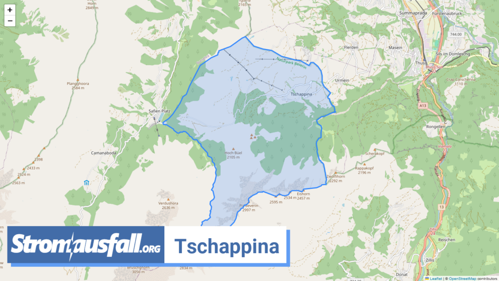 stromausfall ch gemeinde tschappina