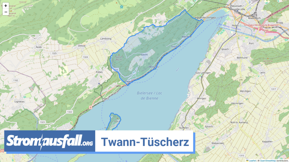 stromausfall ch gemeinde twann tuescherz