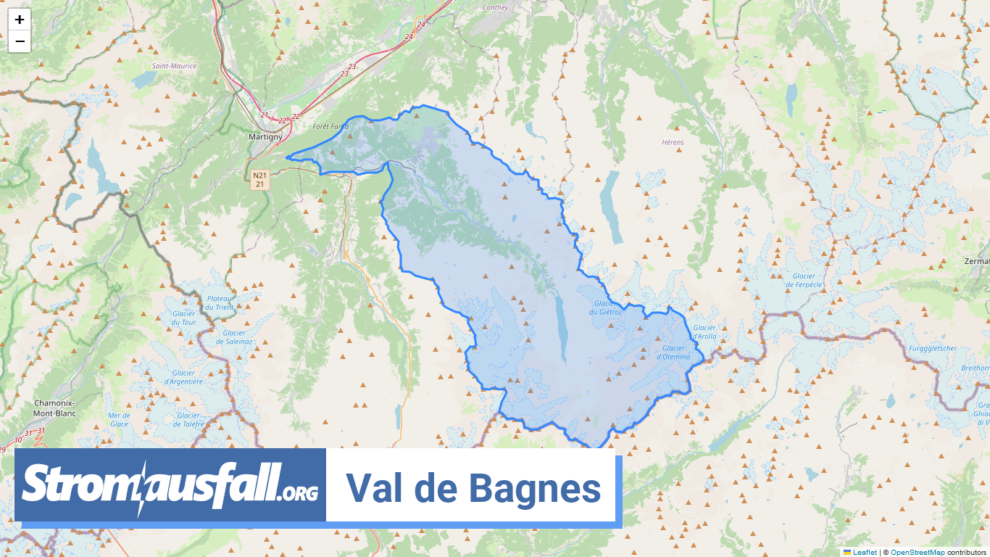 stromausfall ch gemeinde val de bagnes