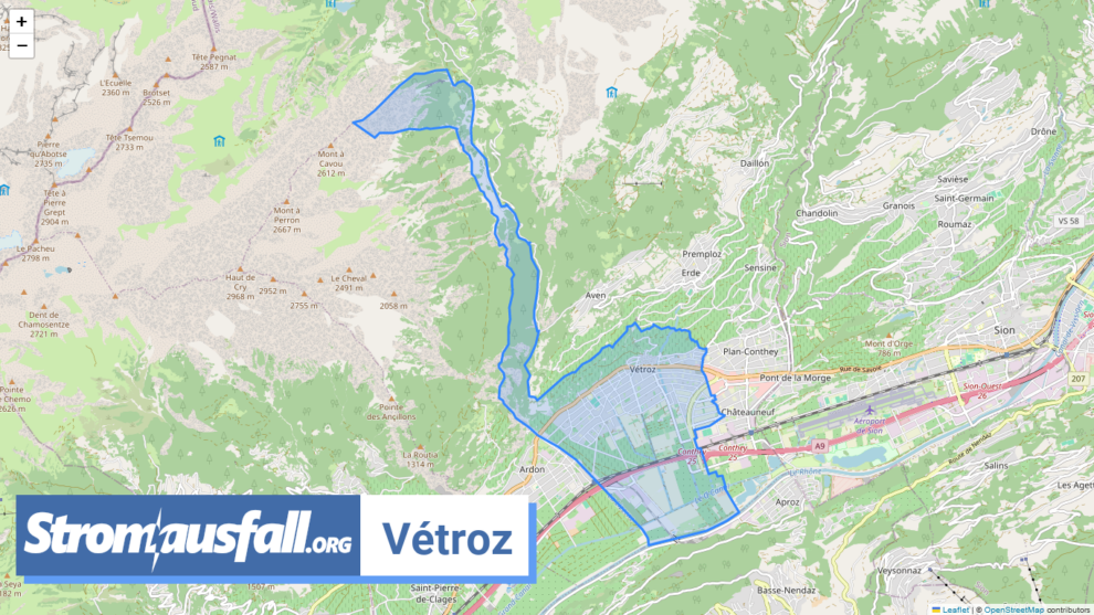 stromausfall ch gemeinde vetroz