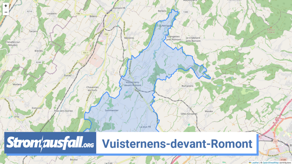 stromausfall ch gemeinde vuisternens devant romont