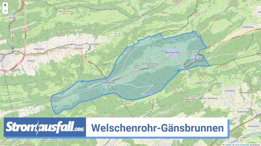 stromausfall ch gemeinde welschenrohr gaensbrunnen