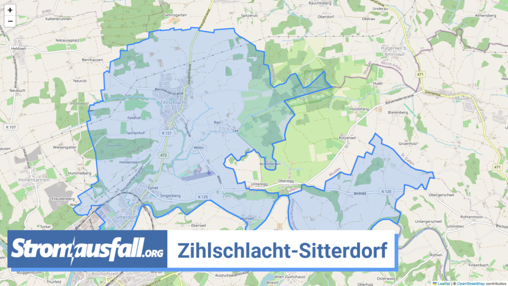 stromausfall ch gemeinde zihlschlacht sitterdorf