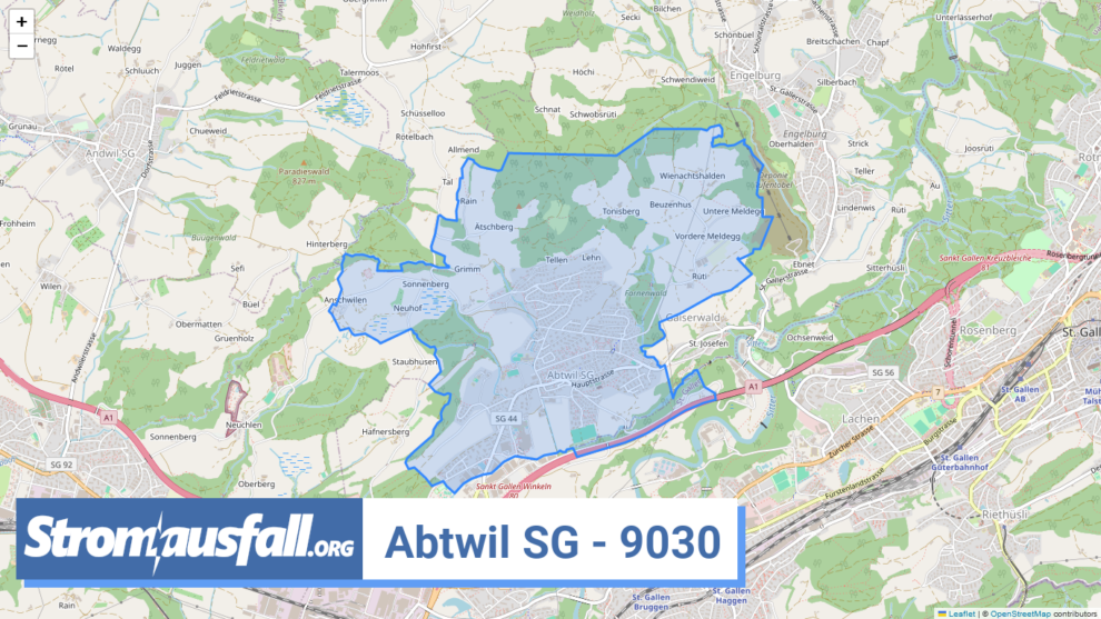 stromausfall ch ortschaft abtwil sg 9030