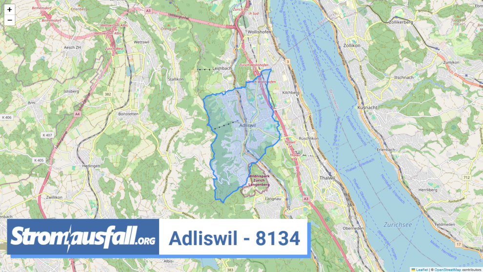 stromausfall ch ortschaft adliswil 8134