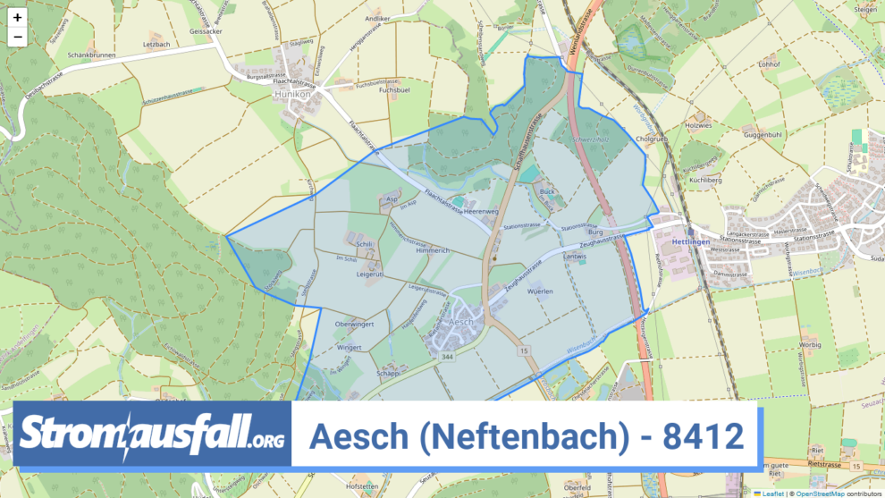 stromausfall ch ortschaft aesch neftenbach 8412