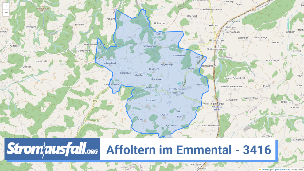 stromausfall ch ortschaft affoltern im emmental 3416