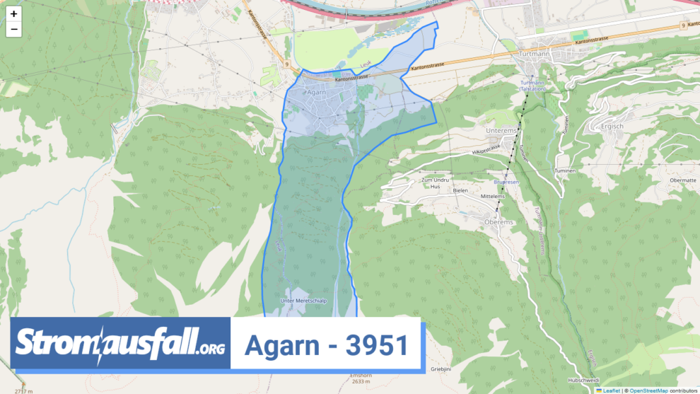 stromausfall ch ortschaft agarn 3951