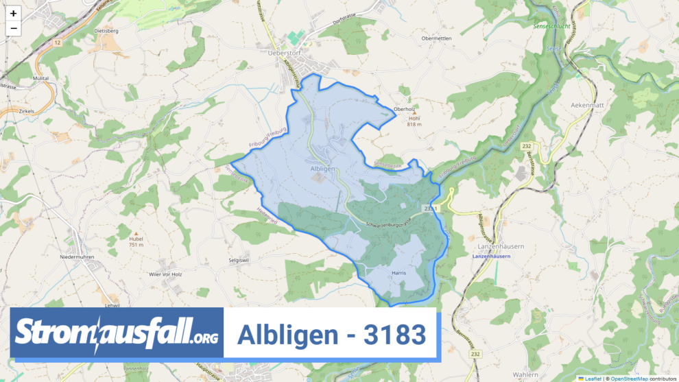 stromausfall ch ortschaft albligen 3183