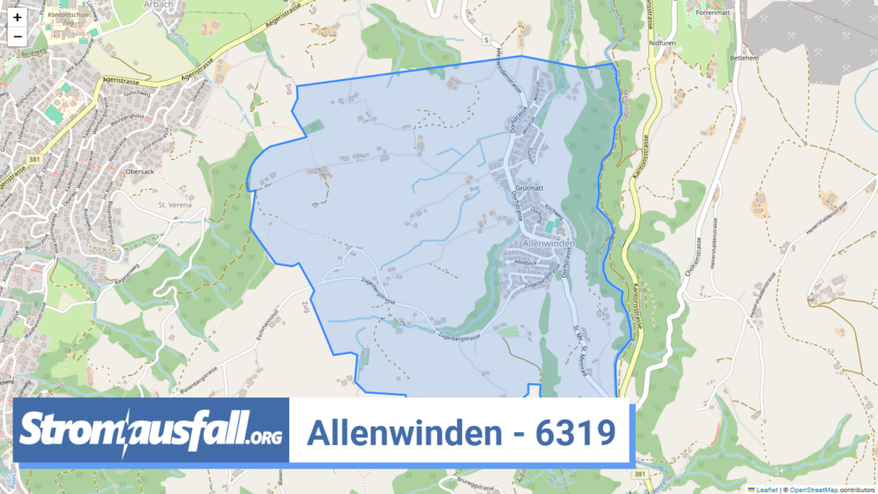 stromausfall ch ortschaft allenwinden 6319