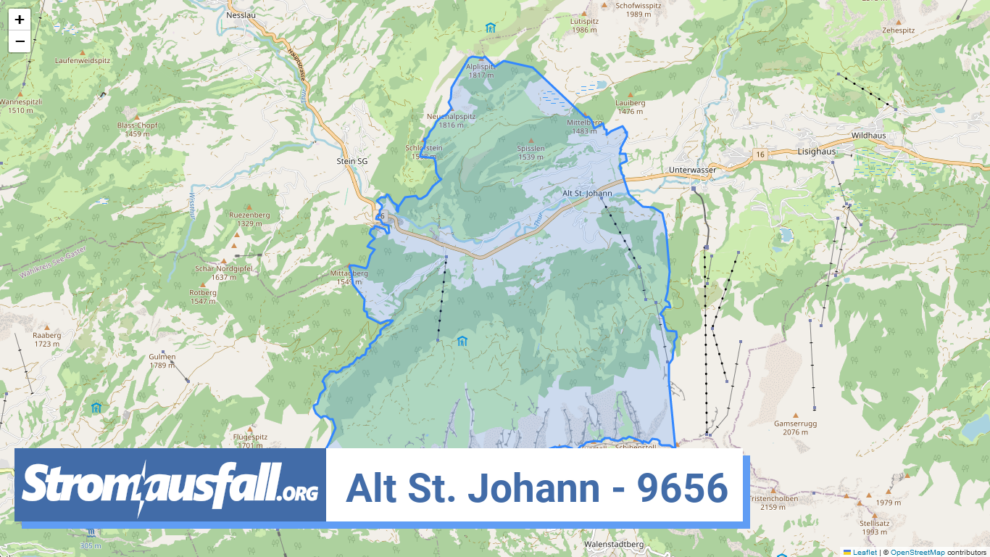 stromausfall ch ortschaft alt st. johann 9656