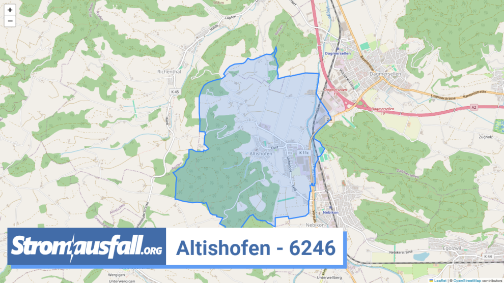 stromausfall ch ortschaft altishofen 6246