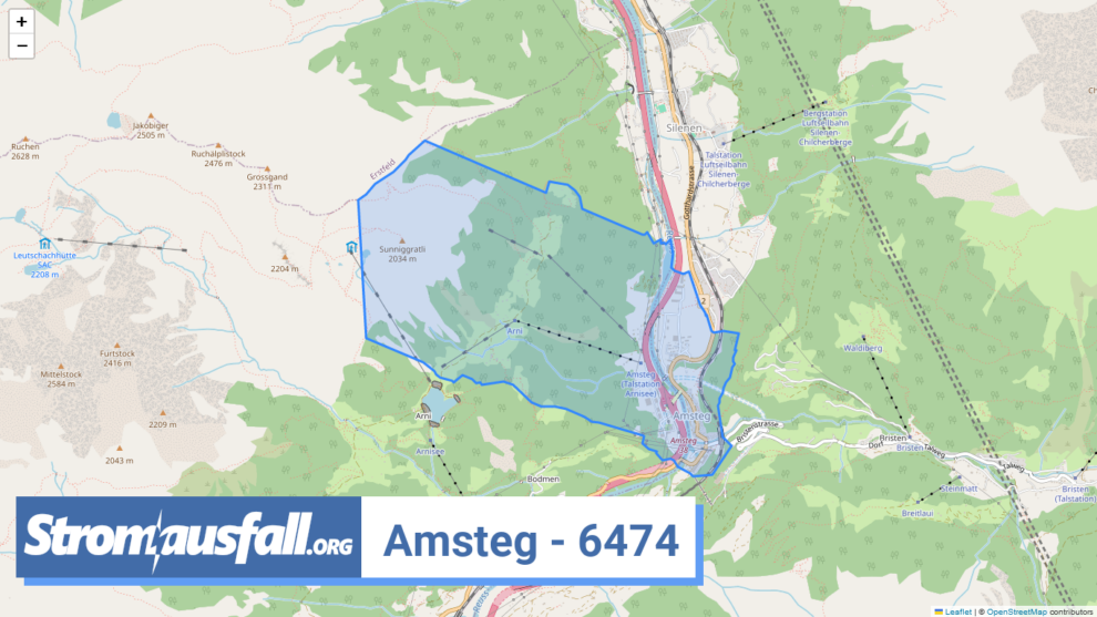 stromausfall ch ortschaft amsteg 6474