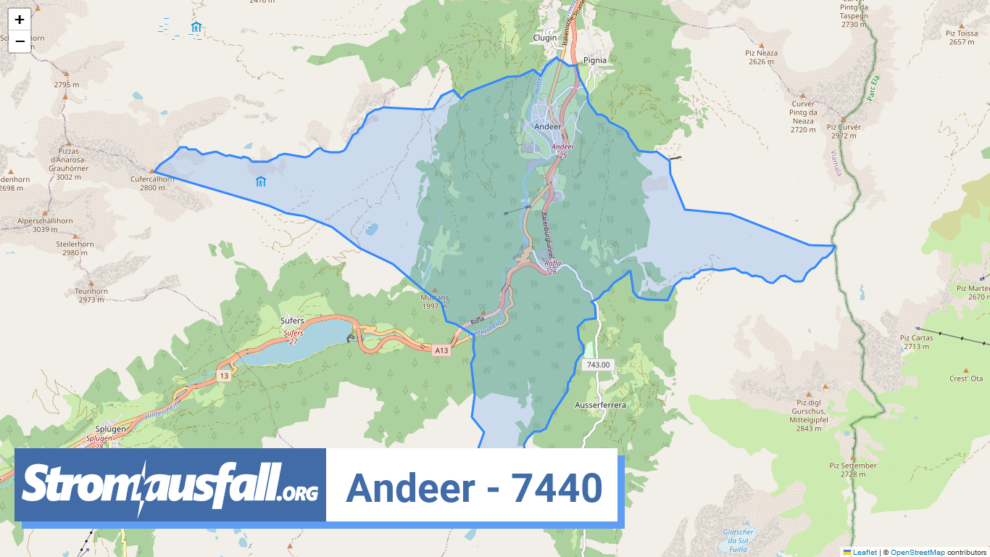 stromausfall ch ortschaft andeer 7440