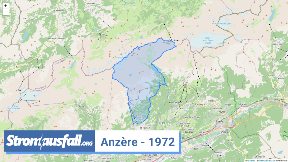 stromausfall ch ortschaft anzere 1972