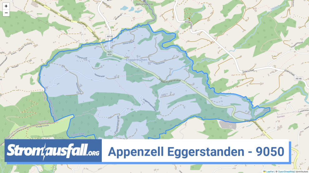 stromausfall ch ortschaft appenzell eggerstanden 9050