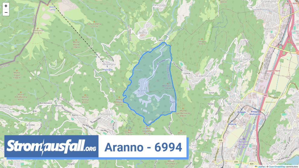 stromausfall ch ortschaft aranno 6994