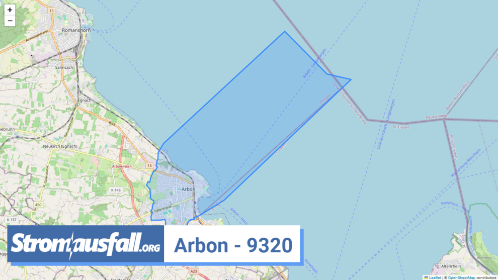 stromausfall ch ortschaft arbon 9320