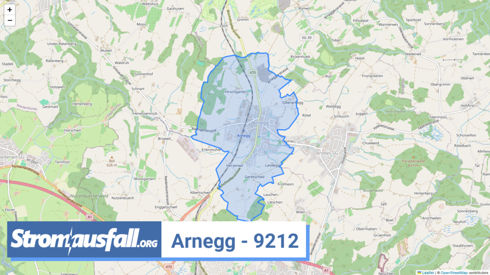 stromausfall ch ortschaft arnegg 9212