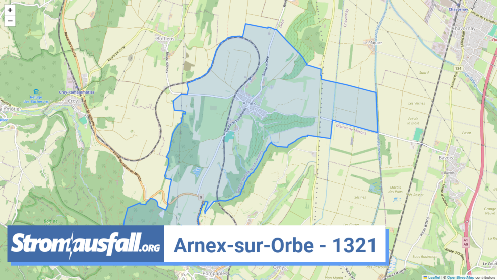 stromausfall ch ortschaft arnex sur orbe 1321