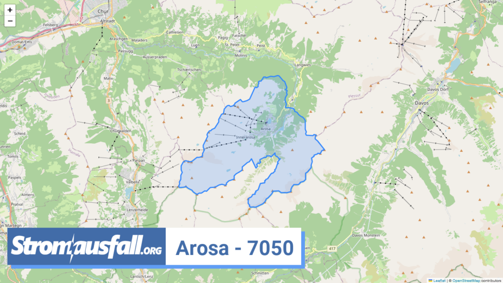 stromausfall ch ortschaft arosa 7050