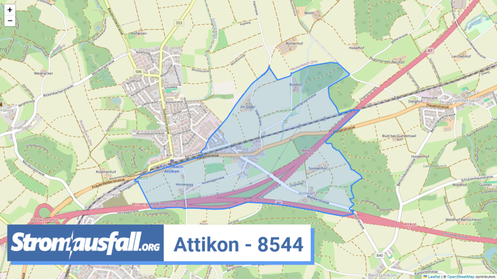 stromausfall ch ortschaft attikon 8544