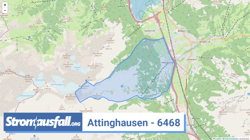 stromausfall ch ortschaft attinghausen 6468