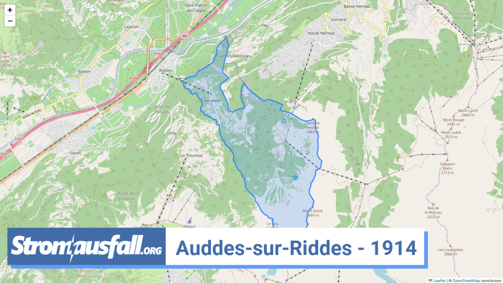 stromausfall ch ortschaft auddes sur riddes 1914