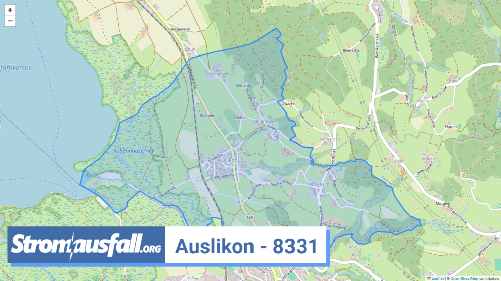 stromausfall ch ortschaft auslikon 8331