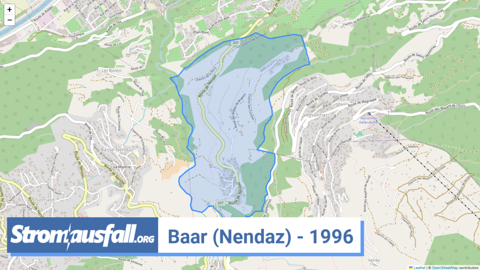 stromausfall ch ortschaft baar nendaz 1996