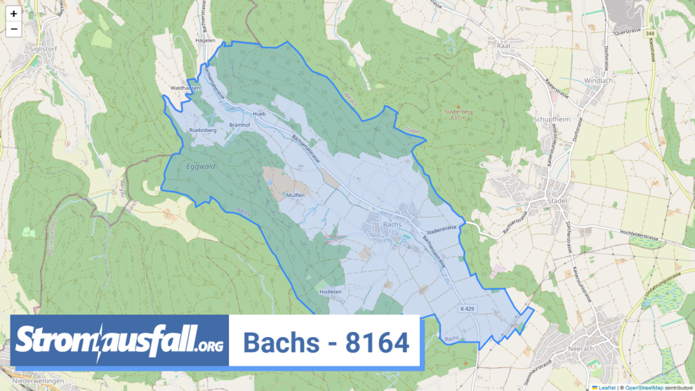 stromausfall ch ortschaft bachs 8164