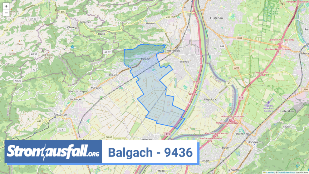 stromausfall ch ortschaft balgach 9436