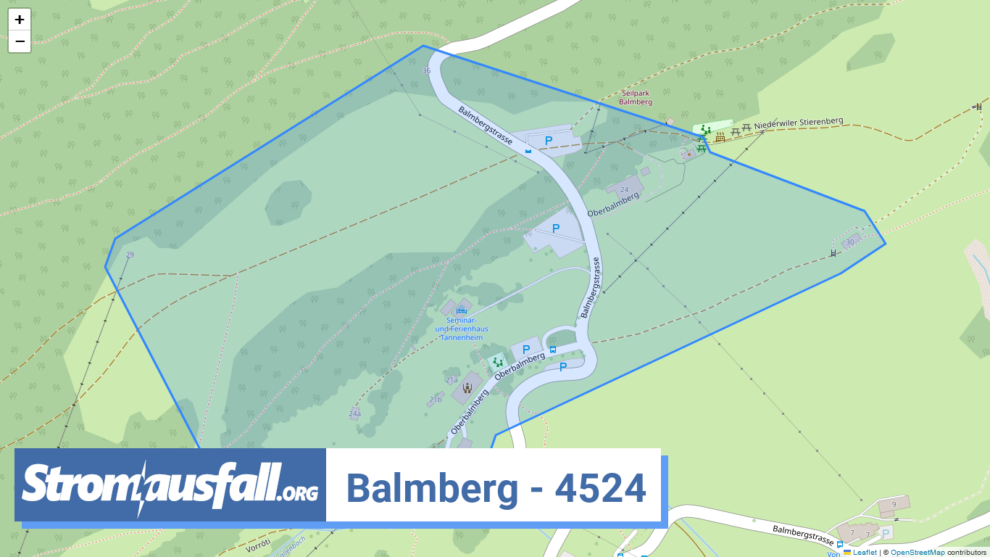 stromausfall ch ortschaft balmberg 4524