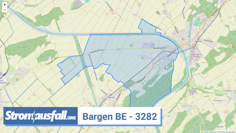 stromausfall ch ortschaft bargen be 3282