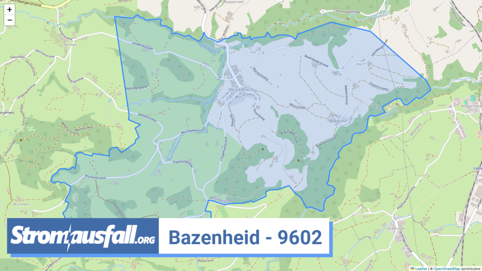 stromausfall ch ortschaft bazenheid 9602