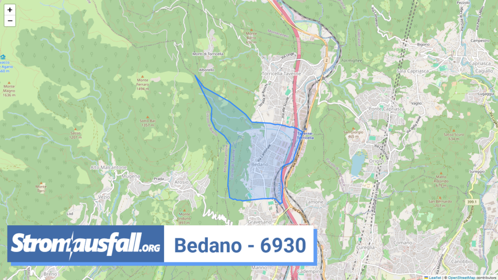 stromausfall ch ortschaft bedano 6930