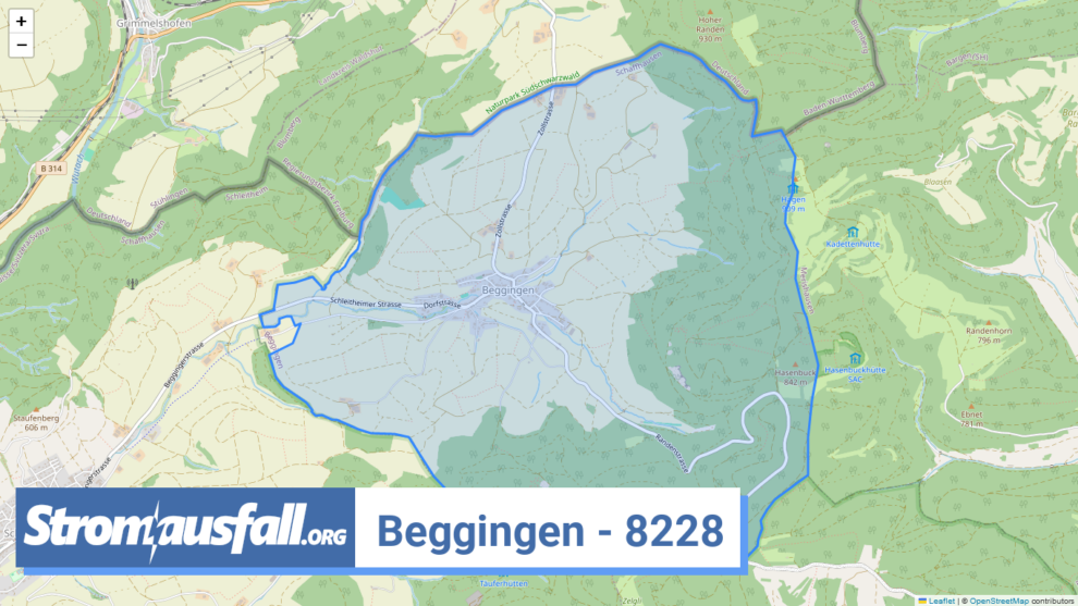 stromausfall ch ortschaft beggingen 8228